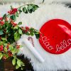 Mantra beret red lettering ciao bella