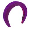 padded lurex violet headband - Leontine Vintage