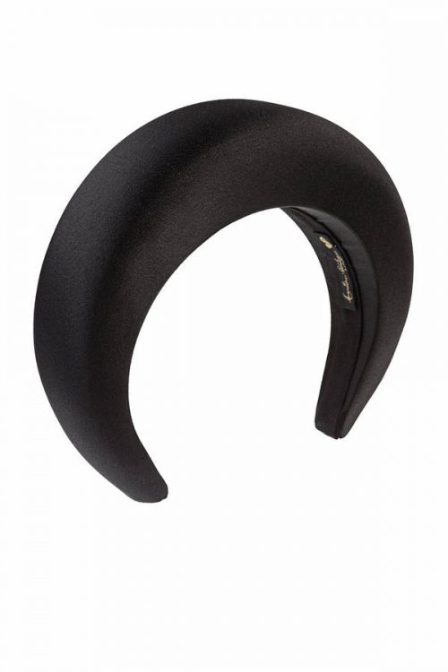 oversize padded black headband