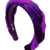 Purple lurex braid headband