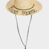 straw hat with ciao mare writing