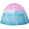 cappello bucket hat fantasia tie dye azzurro fucsia