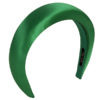 rounded satin green headband