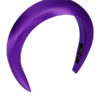 rounded headband satin violet