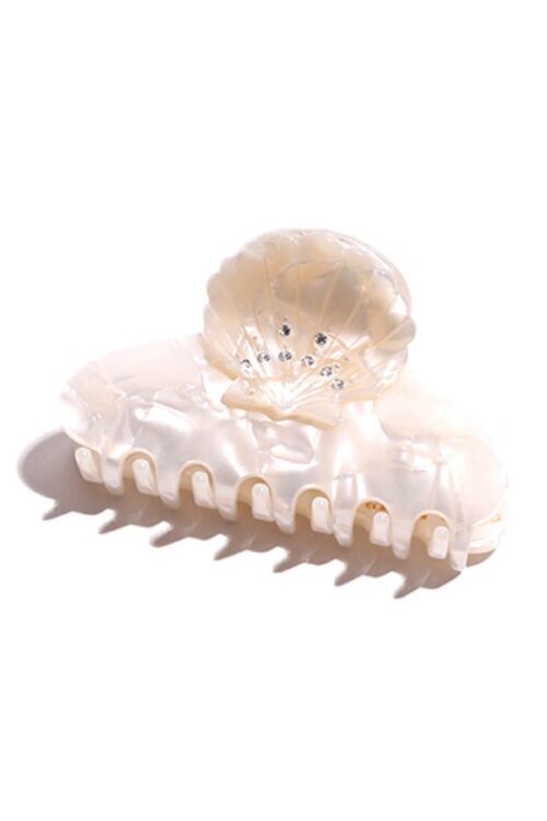 SHELL HAIR CLAW IVORY- MOLLETTONE PER CAPELLI