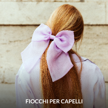 Fiocco per capelli oversize lilla